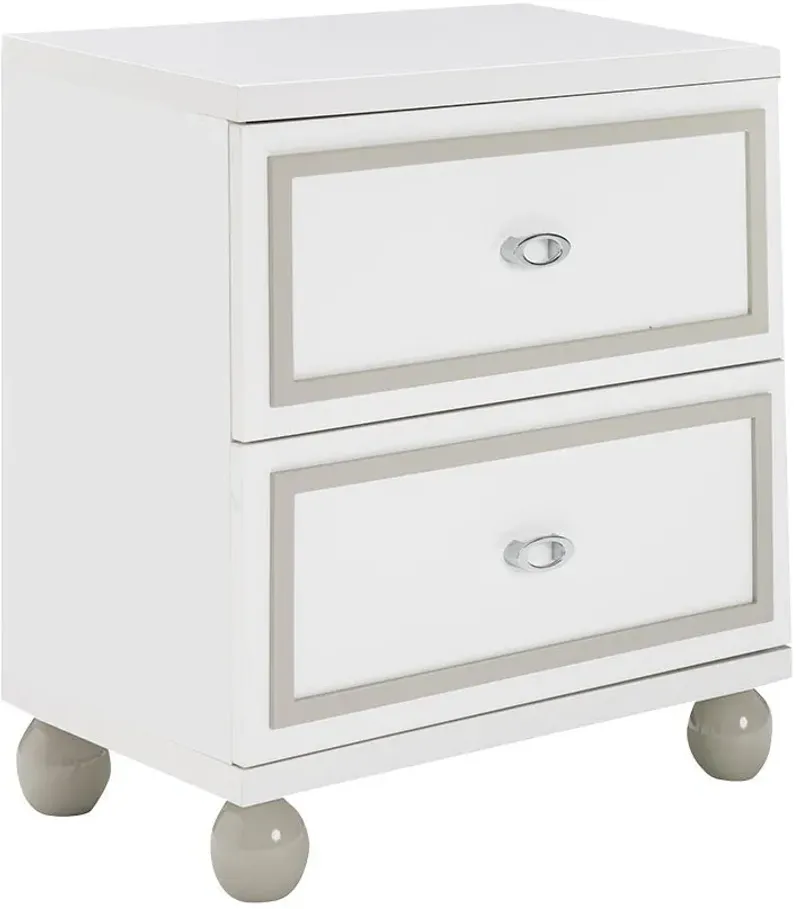 Sky Tower 2 Drawer Nightstand by Michael Amini