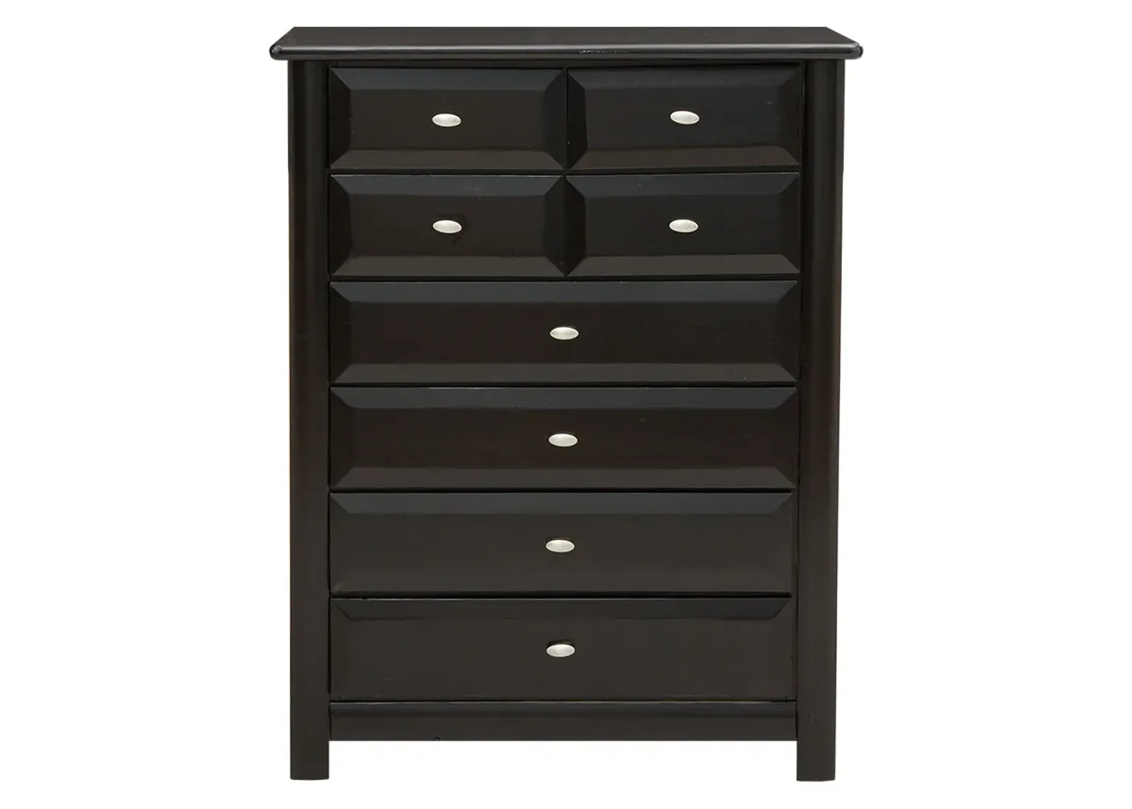 Catalina Black 8 Drawer Chest