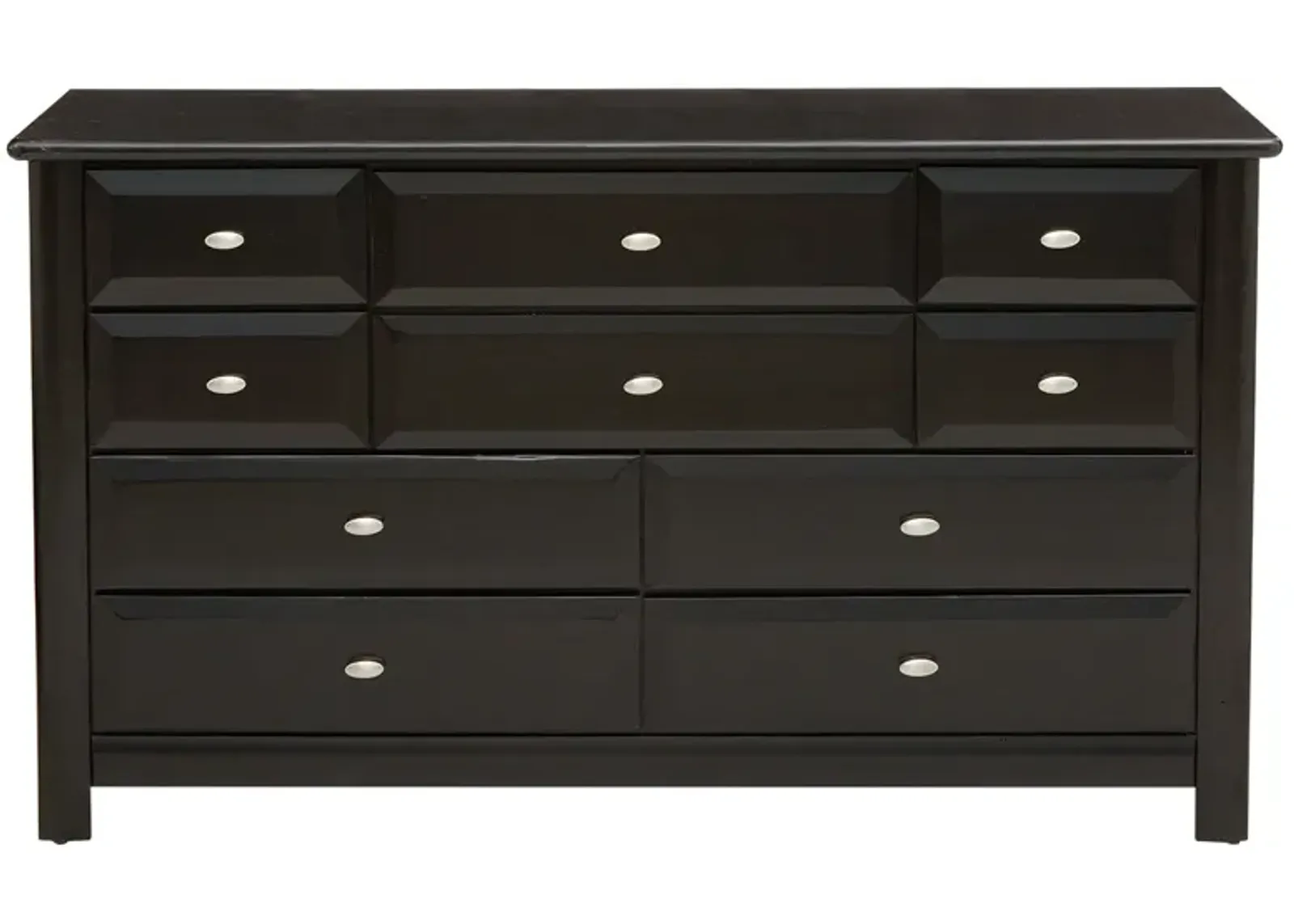 Catalina Black 10 Drawer Dresser