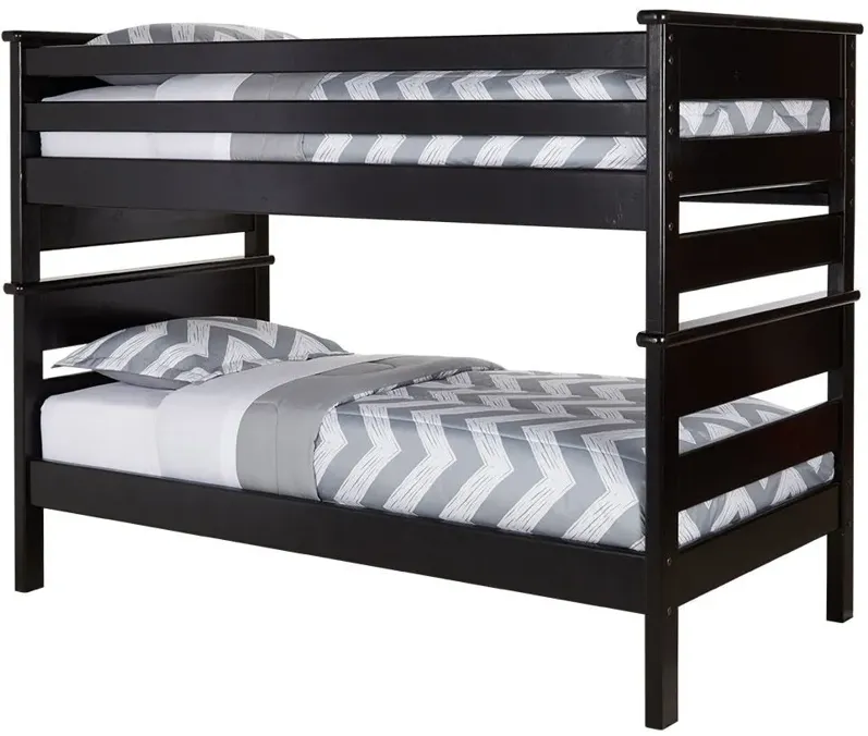 Catalina Black Twin Bunk Bed