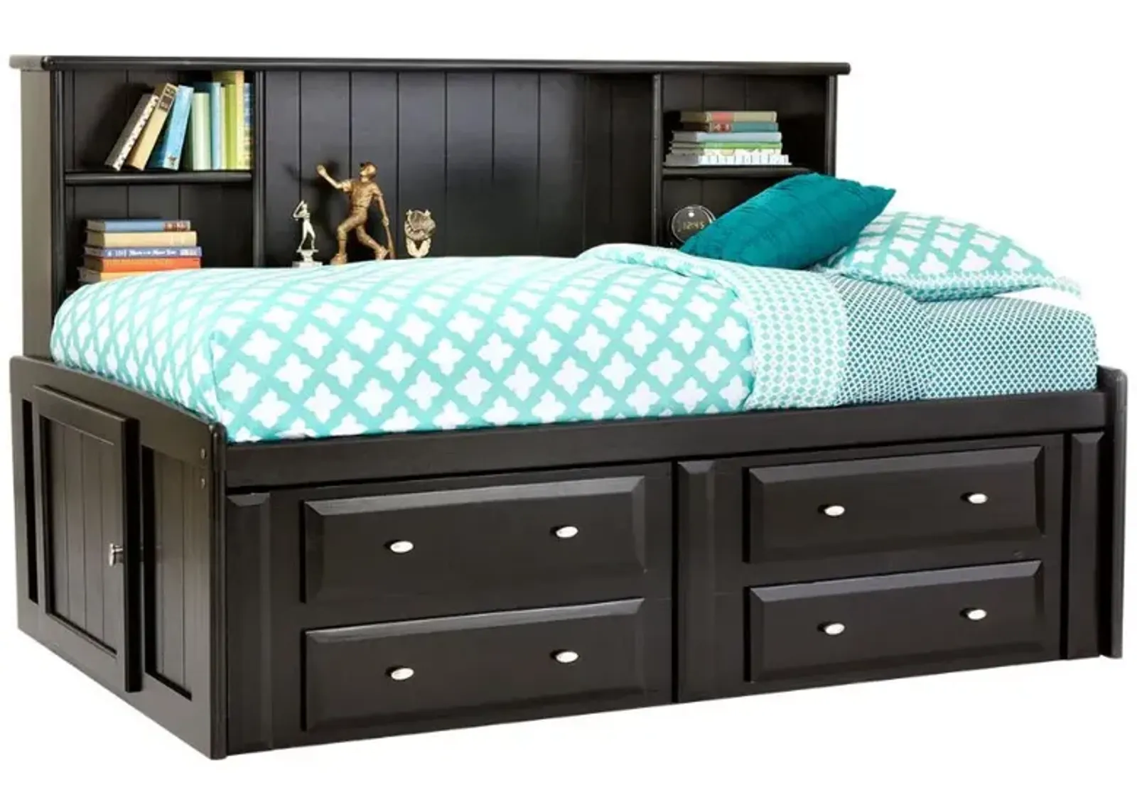 Catalina Black Twin Roomsaver Bed