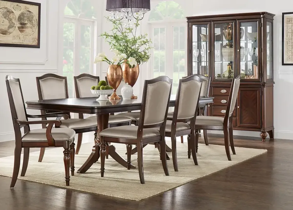 Camilla 7 Pc. Dining Room w/Silver Chairs