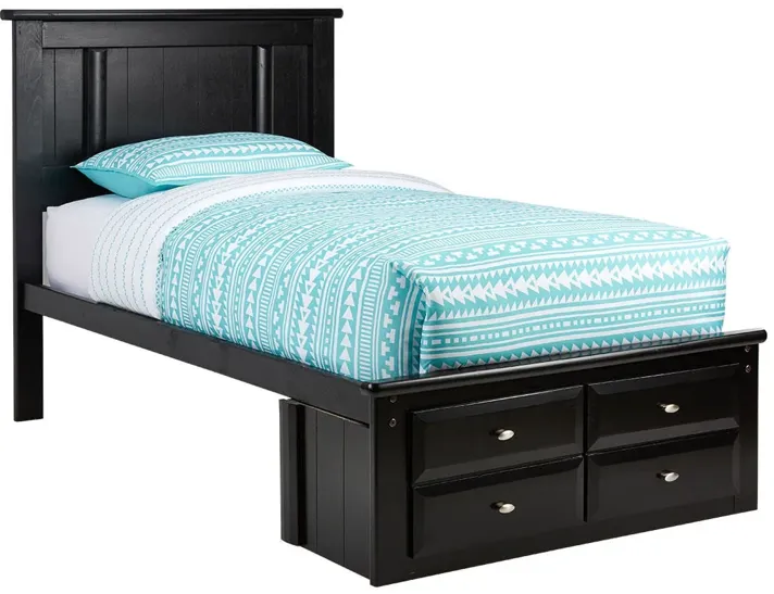 Catalina Black Twin Platform Bed