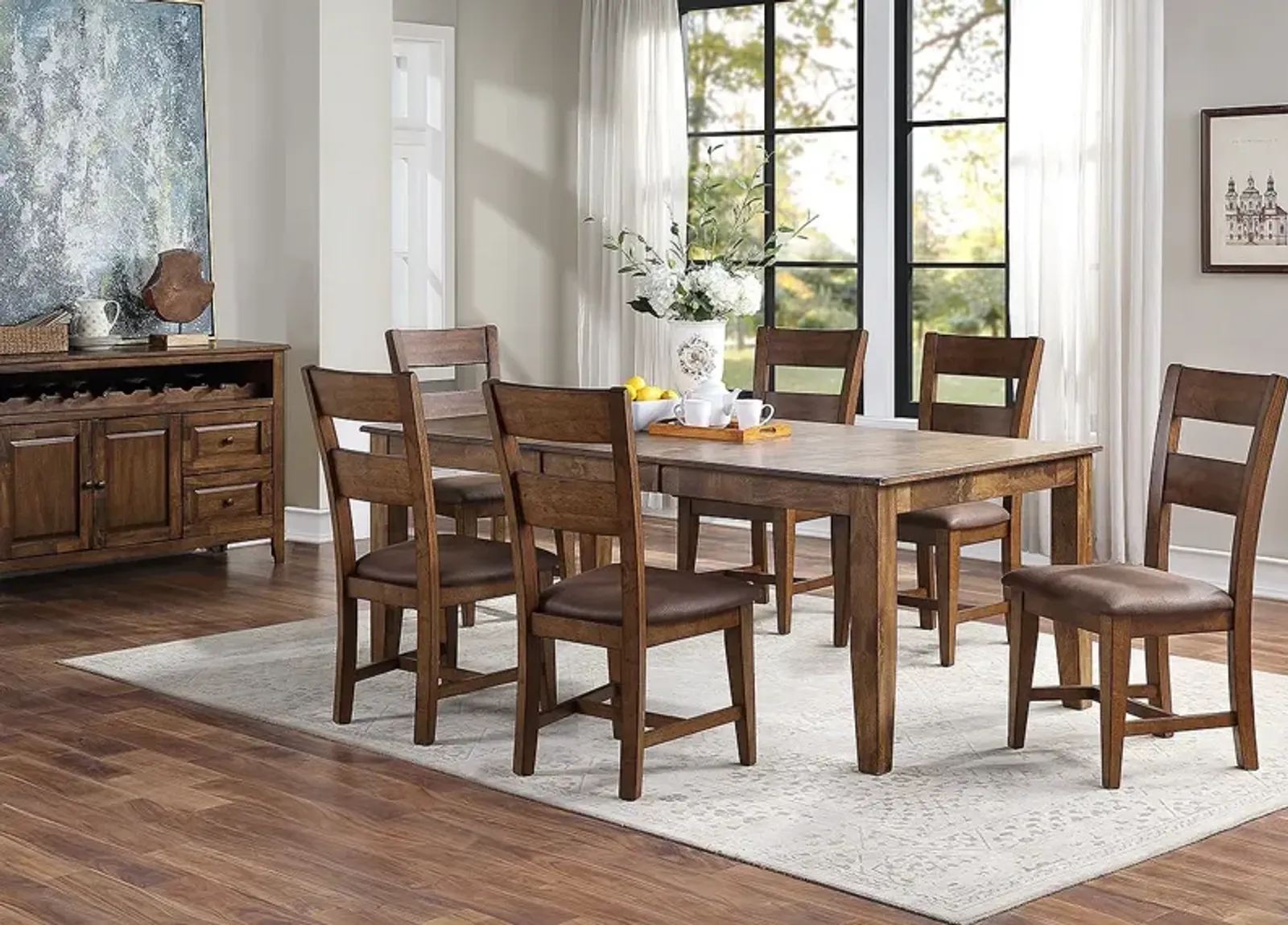 Nicki Cherry 7 Pc. Dinette