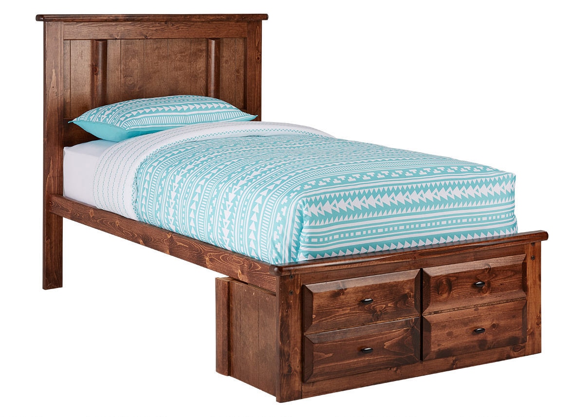 Catalina Chestnut 6 pc. Twin Platform Bedroom