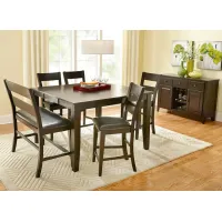 Nicki Cherry 7 Pc. Counter Height Dinette