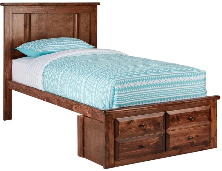 Catalina Chestnut Twin Platform Bed