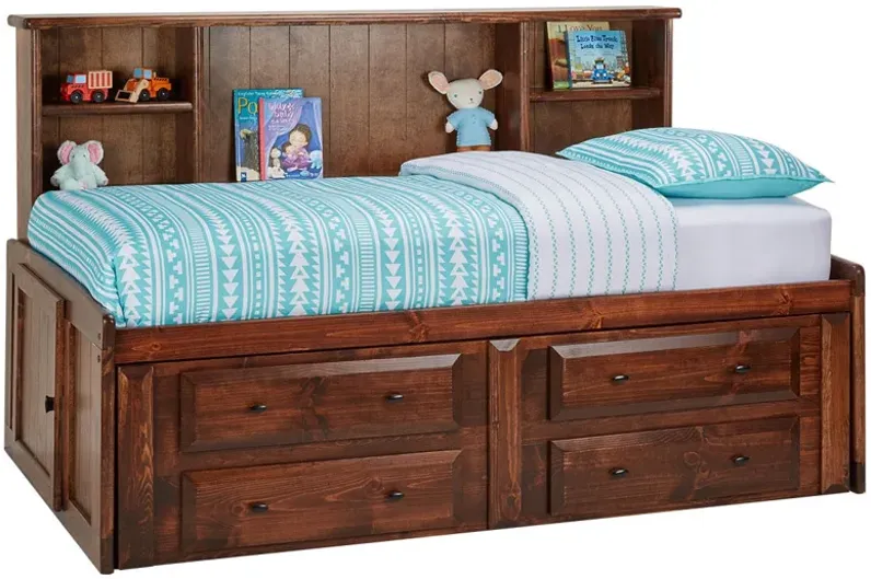 Catalina Chestnut Twin Roomsaver Bed