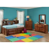 Catalina Chestnut 6 Pc. Twin Roomsaver Bedroom