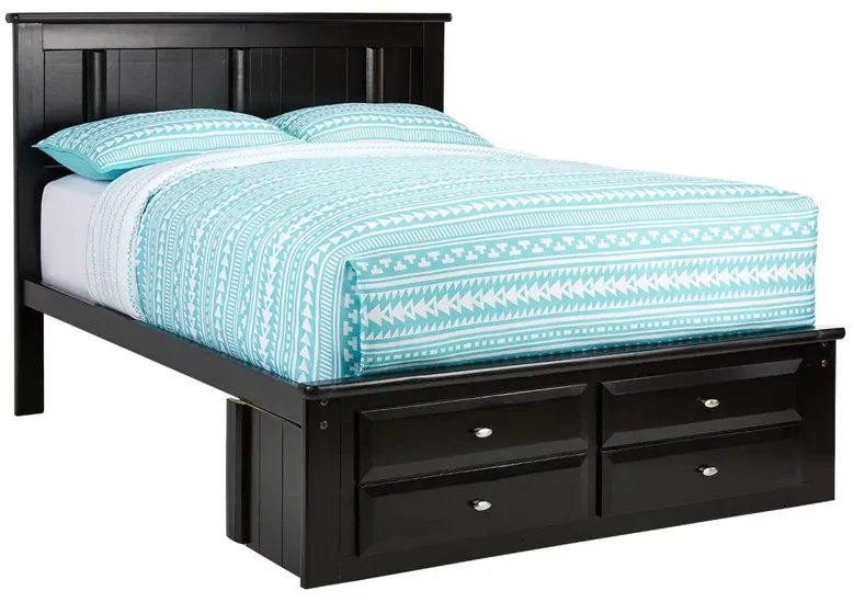 Catalina Black Full Platform Bed