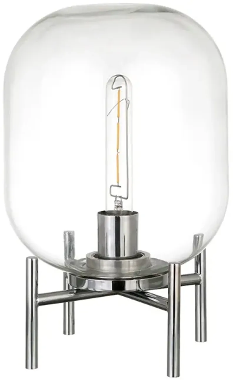 Edison Silver Table Lamp