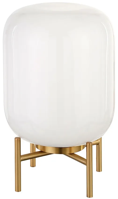 Edison Gold Milk Shade Table Lamp
