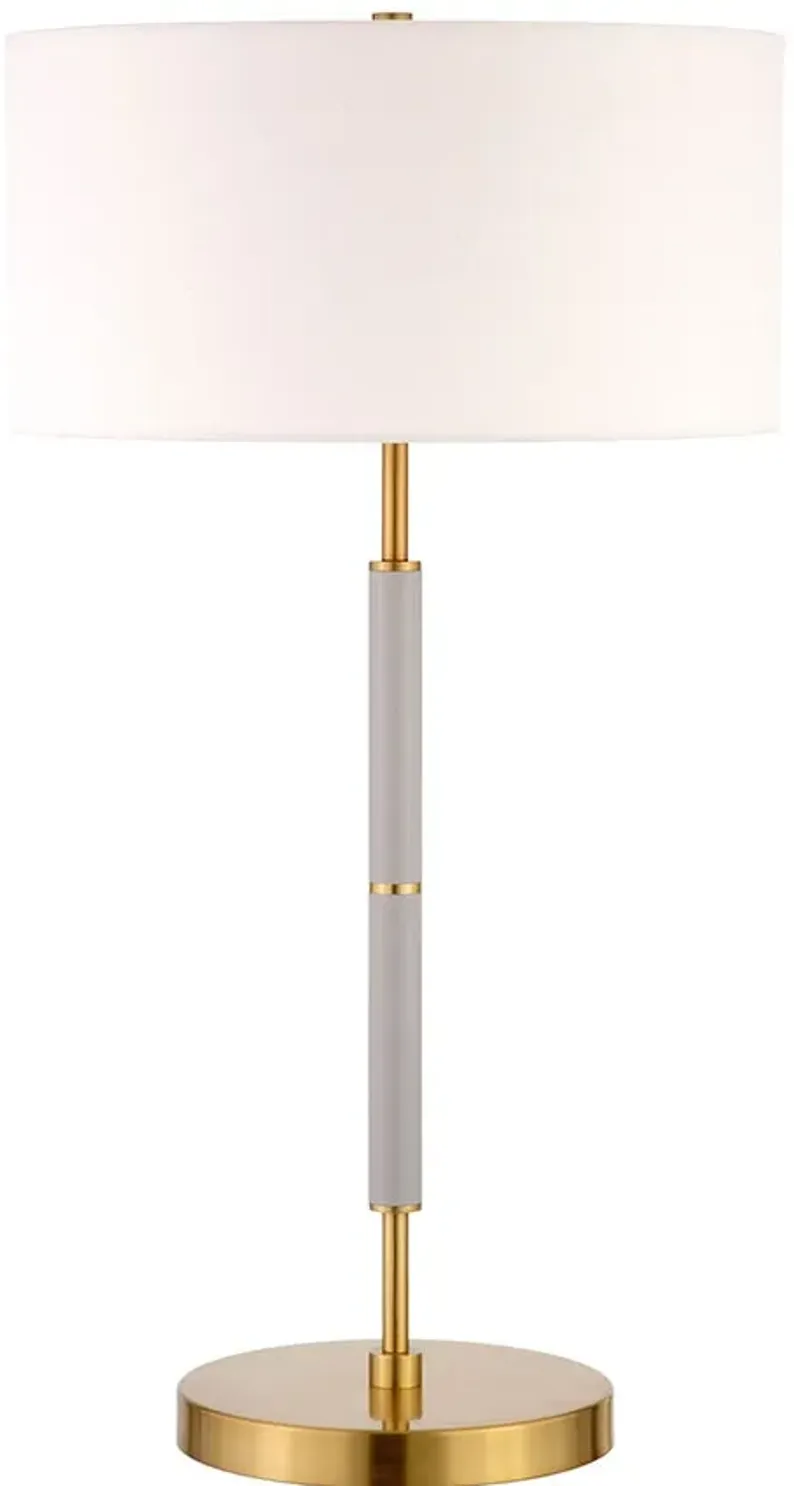 Journey Gray & Gold Table Lamp