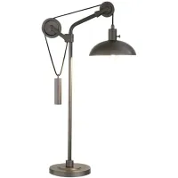 Norrah Steel Solid Wheel Table Lamp