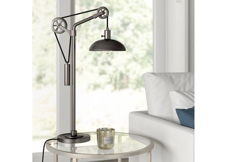 Norrah Steel Spoke Wheel Table Lamp