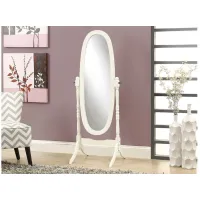 59" X 23" Adally White Mirror