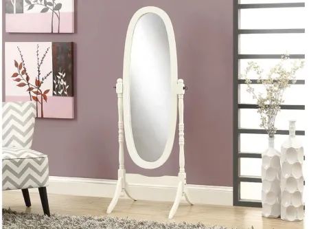 59" X 23" Adally White Mirror
