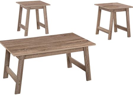 Evrard Taupe 3 Pc. Table Set