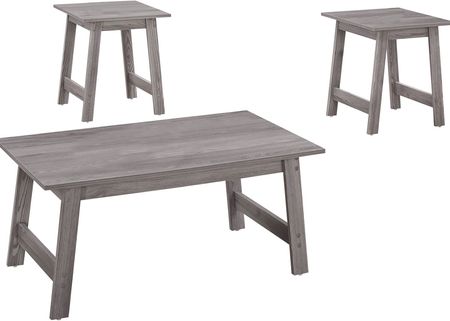 Evrard Gray 3 Pc. Table Set