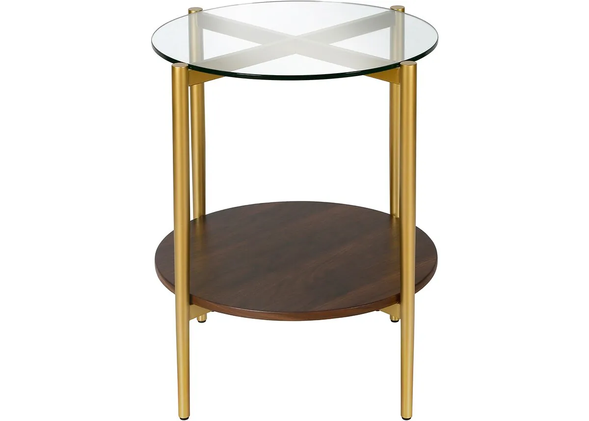 Otto Walnut Round End Table