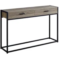 Mona Taupe Console Table