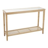 Rataan Brown Console Table