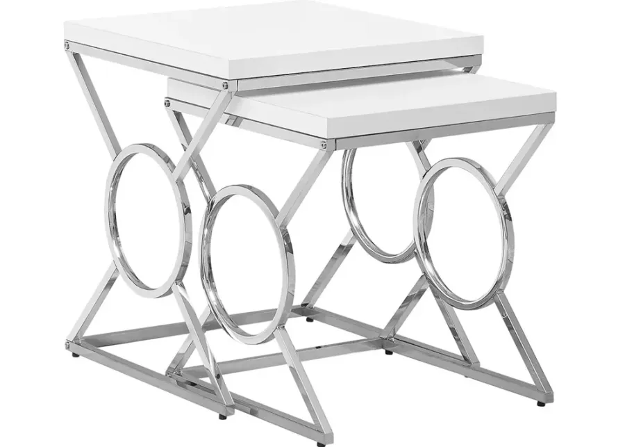 Emanuel White Nesting Tables