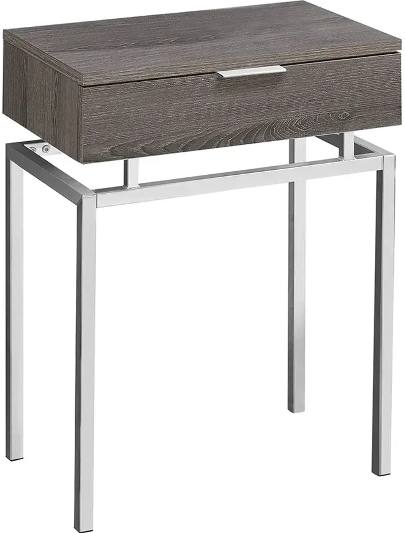 Inge Taupe Accent Table
