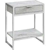 Alwina Gray Accent Table