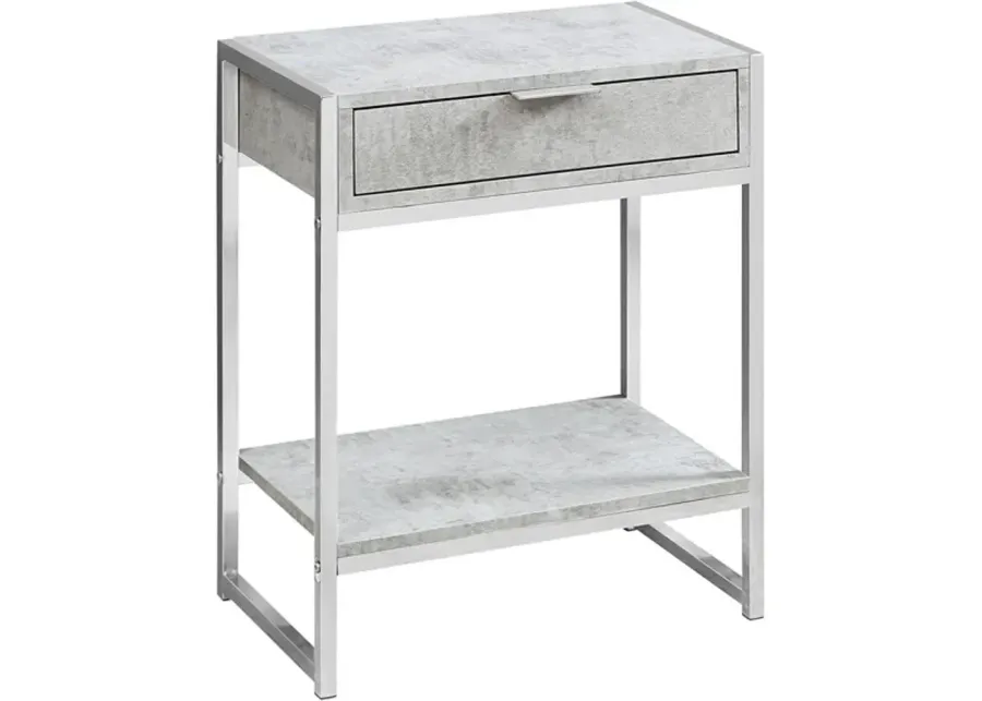 Alwina Gray Accent Table