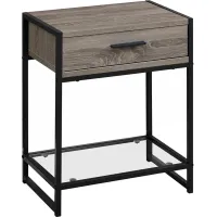 Lina Taupe Accent Table
