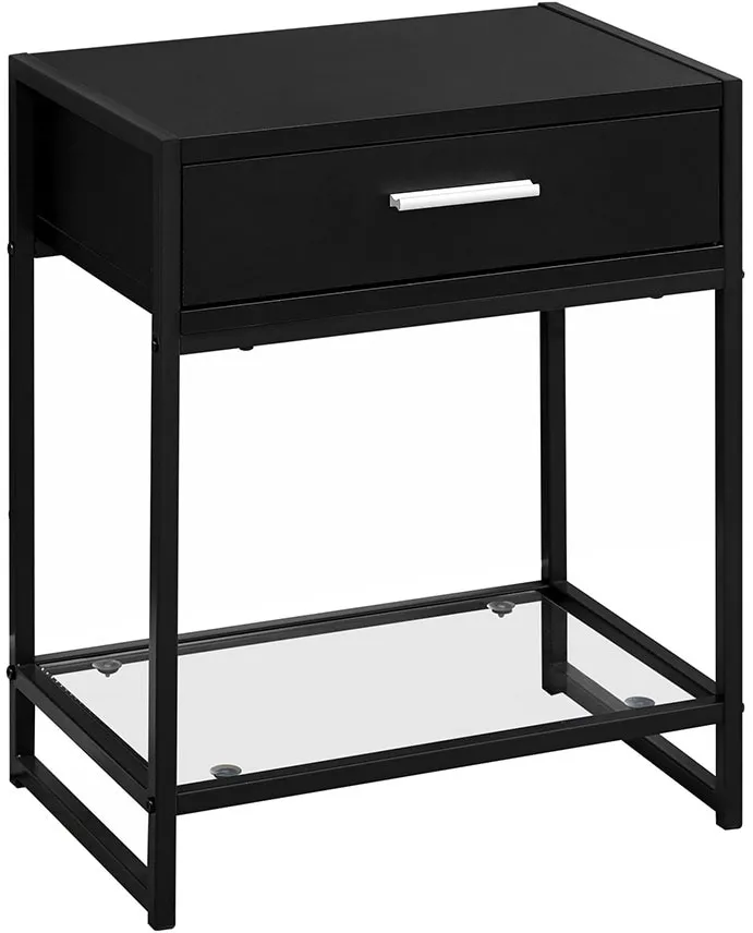 Lina Black Accent Table