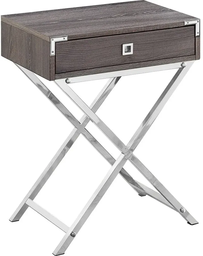 Oda Taupe Accent Table