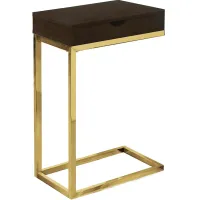 Celine Gold Accent Table W/ Drawer