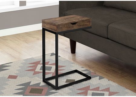 Celine Brown Accent Table W/ Drawer