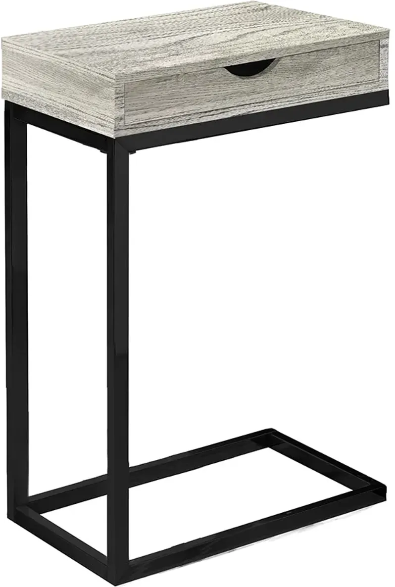 Celine Gray Accent Table W/ Drawer