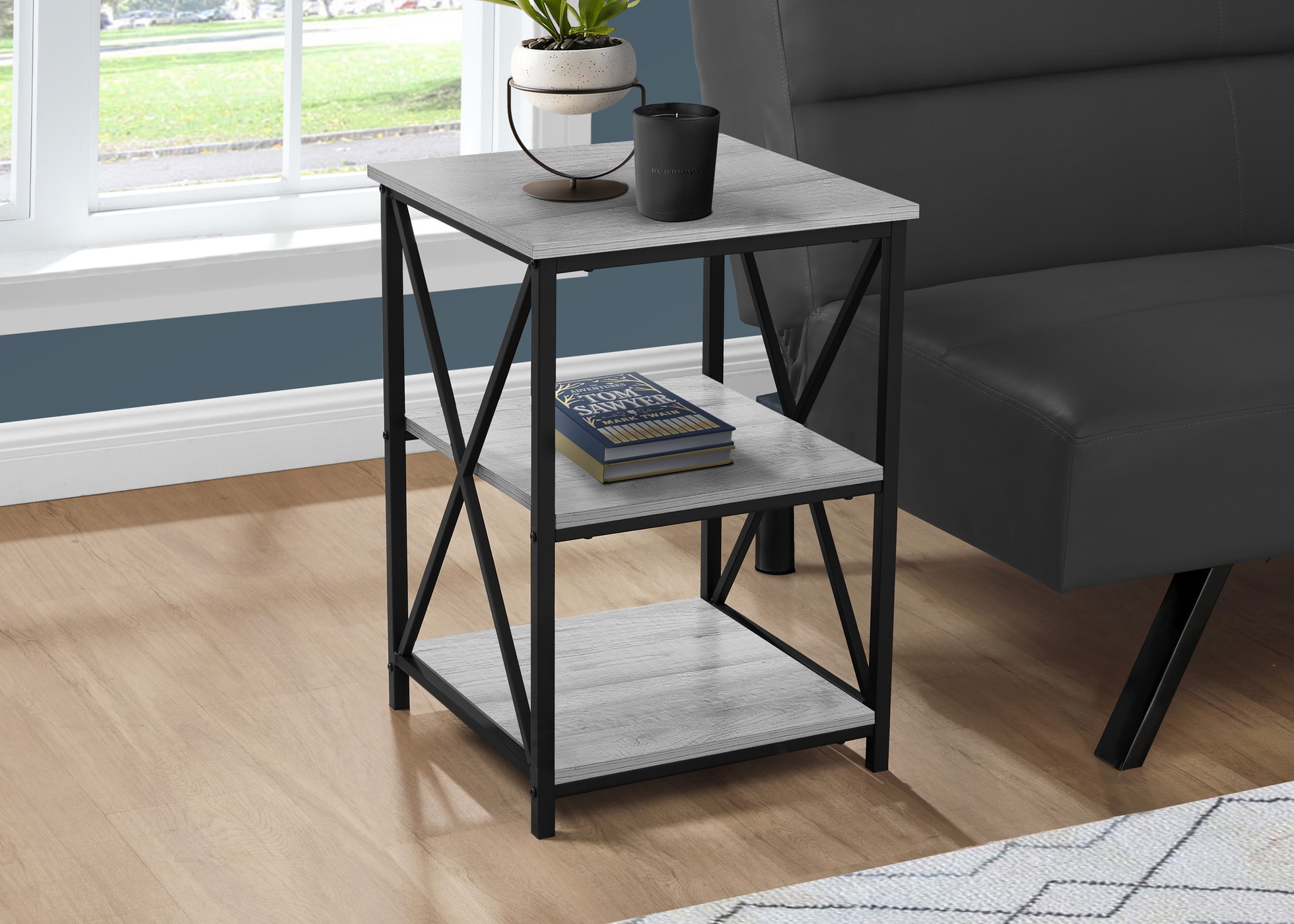 Soraya Gray Accent Table