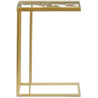 Mela Gold Butterfly Accent Table