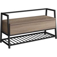 Willow Taupe Storage Bench