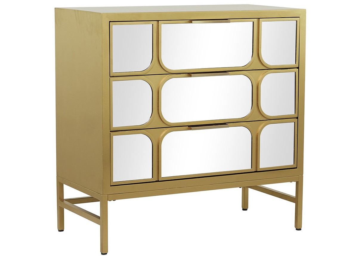 Mirrored Gold Cabinet