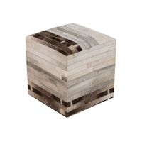 Hand Crafted Slat Pouf