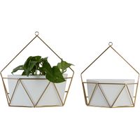 Set of 2 Lucilla White Wall Planters