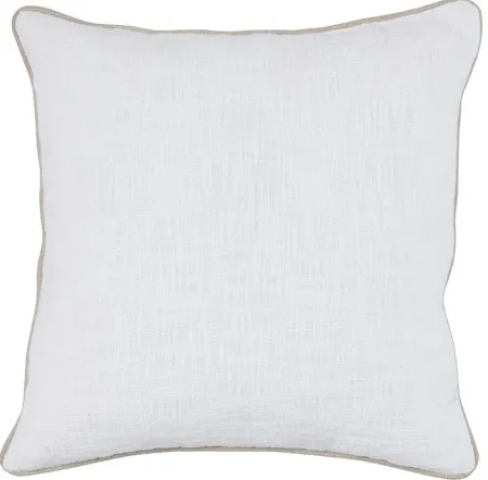 Vaughn 22" White Pillow