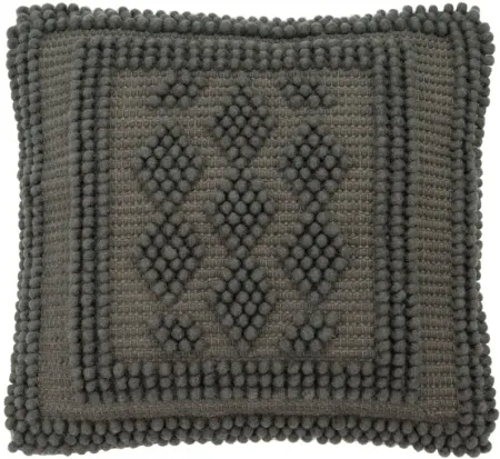 Marnie 20" Charcoal Pillow