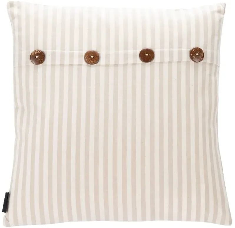 Kaiser 18" Beige Stripe Pillow