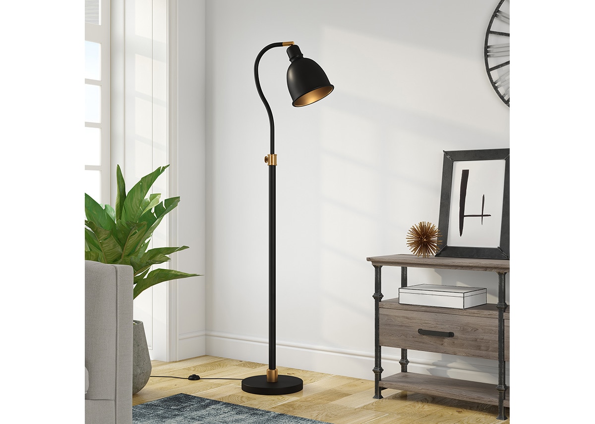 Nathan Black Floor Lamp