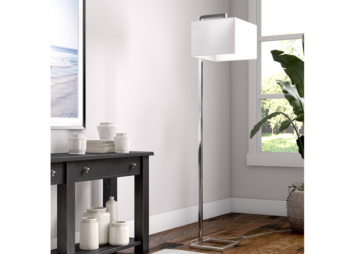 Addison Silver Floor Lamp