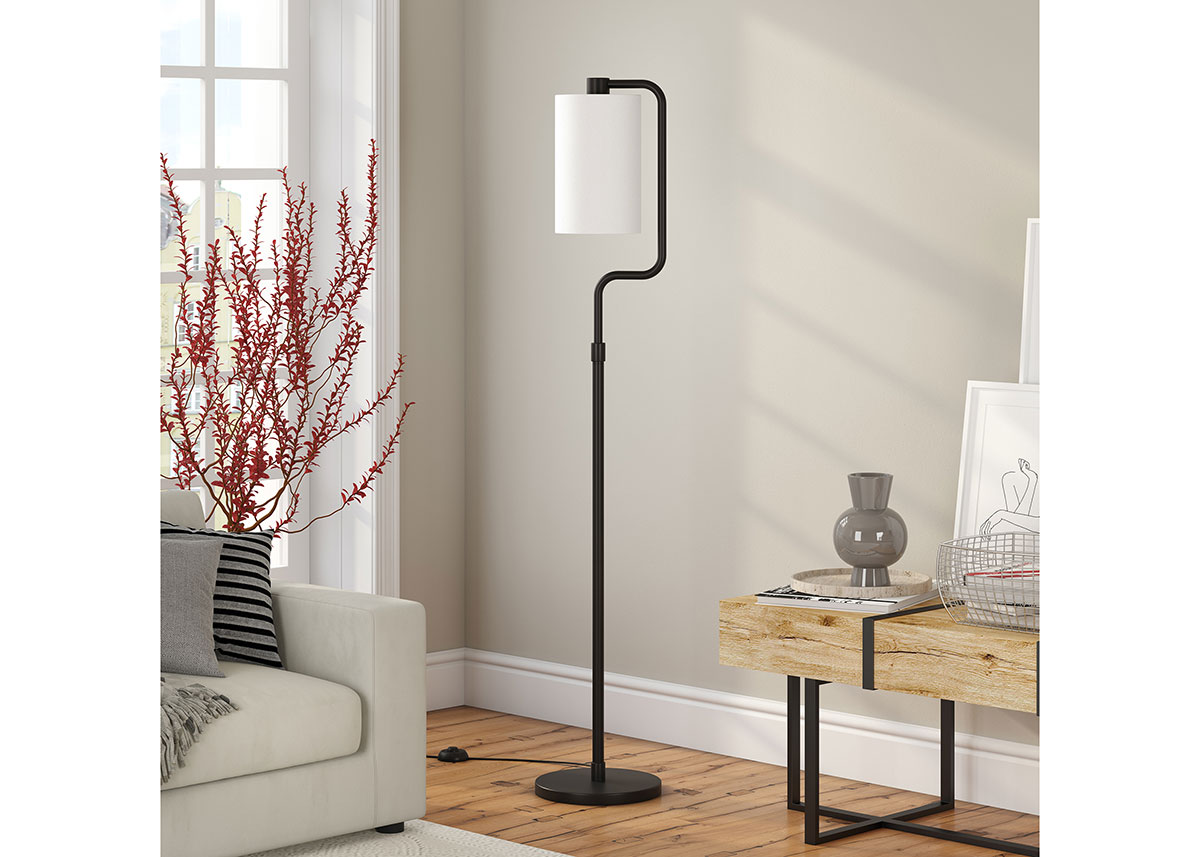 Rotolo Black Floor Lamp