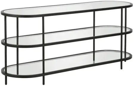 Laith Black 55" Oval TV Stand