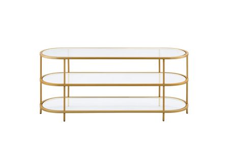 Laith Gold 55" Oval TV Stand